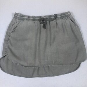 Anthropologie Mini Skirt Womens Cloth & Stone Tencel Large Pull-on Boho Casual‎
